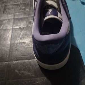Air Jordan Purple and White Sneakers
